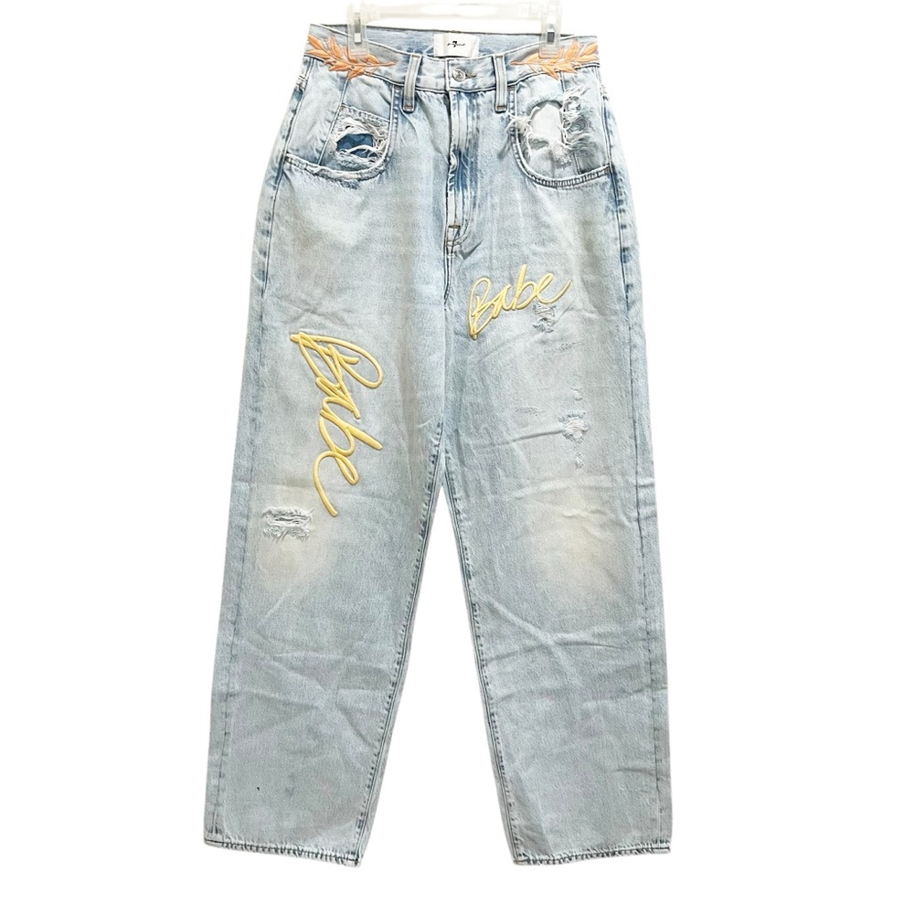 7 For All Mankind Jennifer Babe Embroidered Jeans